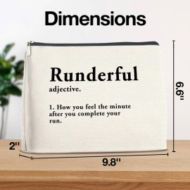 YeleY for Runner - Runner Gift for Women Her - Runner Gear Fun Gift Ideas - Funny Runner Makeup Bag Cosmetic Bag Makeup Zipper Pouch