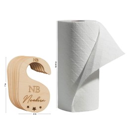 Baby Closet Dividers, Set of 7 Baby Clothes Organizer, Wooden Baby Closet Organizer for Nursery, Size Newborn to Toddler, Baby Clothes Dividers for Closet Hanging on Standard Rod