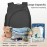 JOHAR Diaper Backpack - Spacious, Waterproof with Changing Pad, Insulated Pockets, Anti-Theft Pocket - Black
