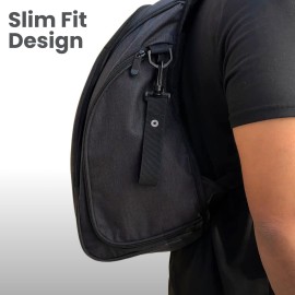 JOHAR Diaper Backpack - Spacious, Waterproof with Changing Pad, Insulated Pockets, Anti-Theft Pocket - Black