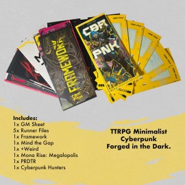 Mythworks CBR+PNK: Augmented Edition Minimalist Pamphlet TTRPG Forged in The Dark