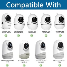 HOLACA Baby Monitor Mount Flexible Twist Stand for Hellobaby HB6550/HB6558/HB65/HB66/HB40/HB248 and Blemil Baby BL9052-2,JUAN2215 and VTimes302 Babymonitor Camera Other with 1/4Threaded Hole,ClipMount