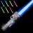 OSDUE Lightsaber for Kids, 7 Color Rechargeable Light Up Saber with FX Sound & Type-C Charging Cable, Expandable Light Swords for Star War Fighters Christmas New Years Children\'s Day Gifts - Sliver