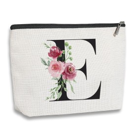 kdxpbpz Initial Makeup Bag, Personalized Gifts for Women, Bridesmaid Gifts, Birthday Gifts for Women Mom, Gifts for Best Friend, Bride Bridesmaid Cosmetic bag (Letter E) kdxpbpz Initial Makeup Bag, Personalized Gifts for Women, Bridesmaid Gifts, Birthday Gifts for Women Mom, Gifts for Best Friend, Bride Bridesmaid Cosmetic bag (Letter E)