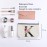 KDXPBZ Initial Makeup Bag - Personalized Cosmetic Bag for Women, Bridesmaid & - Letter K