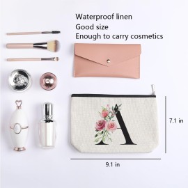 kdxpbpz Initial Make up Bag, Personalized Gifts for Women, Bridesmaid Gifts, Birthday Gifts for Women Mom, Gifts for Best Friend, Bride Bridesmaid Cosmetic bag (Letter A) kdxpbpz Initial Make up Bag, Personalized Gifts for Women, Bridesmaid Gifts, Birthday Gifts for Women Mom, Gifts for Best Friend, Bride Bridesmaid Cosmetic bag (Letter A)