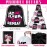 Huhumy 130 Pcs Cheerleader Gifts Cheerleader Party Favors Include 20 Cheerleading Bags, 20 Cheer Keychain, 20 Cheer Bracelets, 20 Hair Ties and 50 Cheerleader Stickers for Women Team Teammates
