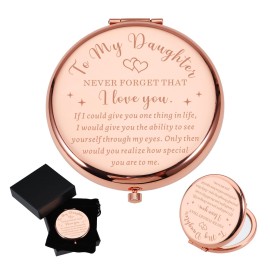 Easter Basket Stuffers for Teen Girls Gifts for Daughter from Mom Dad To My Daughter Compact Mirror Gifts for Daughter in Law Step Daugter Granddaughter Christmas Graduation Birthday Gifts for Women Easter Basket Stuffers for Teen Girls Gifts for Daughter from Mom Dad To My Daughter Compact Mirror Gifts for Daughter in Law Step Daugter Granddaughter Christmas Graduation Birthday Gifts for Women