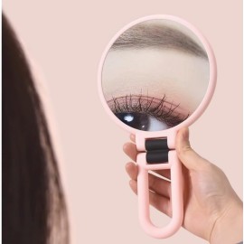 Stianiiie 1X 15X Handheld Mirror with Handle for Travel Magnifying Mirror, Rotation Adjustable Handle, Double Sided Folding, Mirror for Women for Eyes Makeup Travel Table Desk Shaving