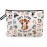 jepuyaya Cows Print Makeup Bag Gifts for Women,Cows Cosmetic Bag for Girls,Best Gifts for Cows Lovers,Just A Girl Who Loves Cows,Cows Lovers Christmas Birthday Gifts 6JM243