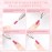 heemeei Small Sanding Bands for Nail Drill, 100Pcs Mini Sanding Bands 180 Medium Grits with Upgrade Design 3.1mm Mandrel Bits for Acrylic Nails Gel Manicures and Pedicure (Pink)