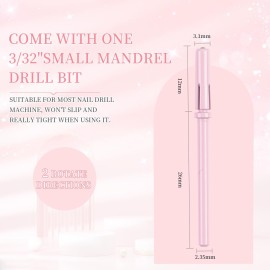 heemeei Small Sanding Bands for Nail Drill, 100Pcs Mini Sanding Bands 180 Medium Grits with Upgrade Design 3.1mm Mandrel Bits for Acrylic Nails Gel Manicures and Pedicure (Pink) heemeei Small Sanding Bands for Nail Drill, 100Pcs Mini Sanding Bands 180 Medium Grits with Upgrade Design 3.1mm Mandrel Bits for Acrylic Nails Gel Manicures and Pedicure (Pink)