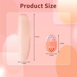 Redvigh Silicone Makeup Brush Holder and Beauty Sponge Case, Portable Makeup Travel Case Cosmetic Face Brushes Holder Organizer Bag for Women
