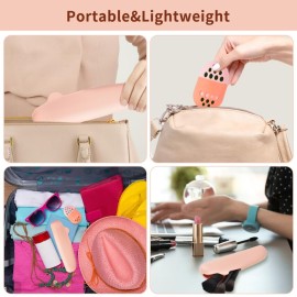 Redvigh Silicone Makeup Brush Holder and Beauty Sponge Case, Portable Makeup Travel Case Cosmetic Face Brushes Holder Organizer Bag for Women