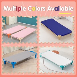 RowinsyDD 10 Pcs Cot Sheet for Daycare, 23 X 51, Gray Daycare Cot Size Sheet with Corner Elastic Loops for Child Boys Girls, Daycare Essentials for Toddler and Preschool, Breathable Microfiber