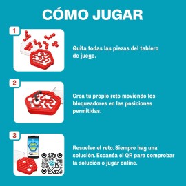 Smart Games - Iq Mini Hexpert | Jigsaw Puzzles Kids & Adults | Kid Game 7 Years Or Over | Wit Games | Travel Games For Kids | Random Color