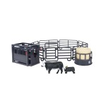 Big Country Toys 6666 Ranch Black Angus Ranch Set - Realistic Ranch Playset with Cattle, Accessories & Farm Fun