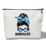 rizotus Makeup Bag - Dental Life, Gift for Her, Women, Dentists, Dental Hygienist Student, Dental Assistant, Multifunction Makeup Bag Purse, Toiletry Makeup Bag Pouch Travel Accessories -11