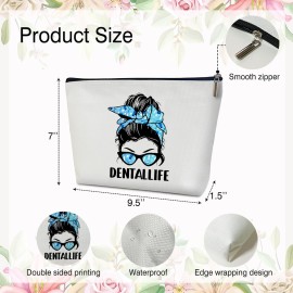 rizotus Makeup Bag - Dental Life, Gift for Her, Women, Dentists, Dental Hygienist Student, Dental Assistant, Multifunction Makeup Bag Purse, Toiletry Makeup Bag Pouch Travel Accessories -11