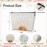 Rizotus Boho Sunset Sunshine Makeup Bag Purse - Sunrise Sun Ray Toiletry Pouch - Gift for Her, Teen, Mom