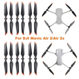 CQT (12Pcs) Air 2 S 2s Propellers Blades + Propeller Holder Strap Compatible with DJI Air 2s / Mavic Air 2 Props Propeller Wings Replacement Accessories Low-Noise and Quick-Release Props
