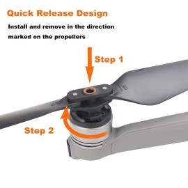 CQT (12Pcs) Air 2 S 2s Propellers Blades + Propeller Holder Strap Compatible with DJI Air 2s / Mavic Air 2 Props Propeller Wings Replacement Accessories Low-Noise and Quick-Release Props