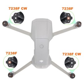 CQT (12Pcs) Air 2 S 2s Propellers Blades + Propeller Holder Strap Compatible with DJI Air 2s / Mavic Air 2 Props Propeller Wings Replacement Accessories Low-Noise and Quick-Release Props