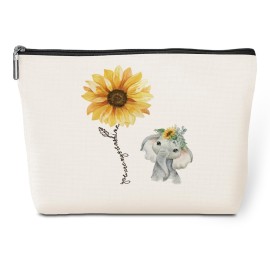 Funny Sunflower Elephant Makeup Bag Romantic My Sunshine I Love You Gifts for Her Women Friend Mom Wife Girlfriend Travel Toiletry Bag for Graduation Wedding Anniversary Birthday Christmas Funny Sunflower Elephant Makeup Bag Romantic My Sunshine I Love You Gifts for Her Women Friend Mom Wife Girlfriend Travel Toiletry Bag for Graduation Wedding Anniversary Birthday Christmas