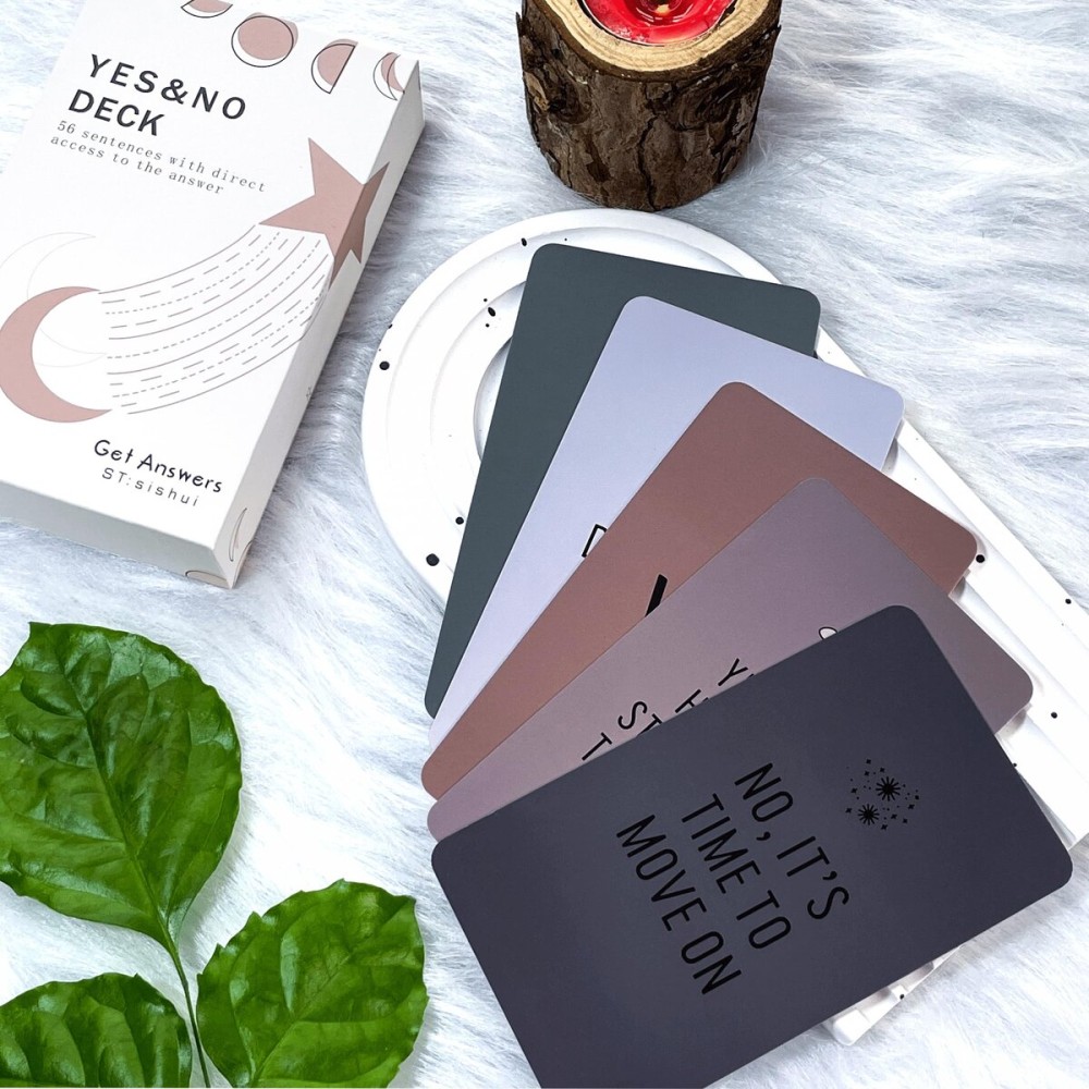 netjoy Yes No Oracle Cards Deck, Intuition Oracle Cards, Oracle Cards for Beginners, Icebreaker Cards, Seeking a Simple and Direct Answer