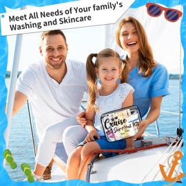 Dripykiaa Cruise Essentials 6Pcs Waterproof Makeup Bag with Zipper Pouch for Trip Gifts Dripykiaa Cruise Essentials 6Pcs Waterproof Makeup Bag with Zipper Pouch for Trip Gifts