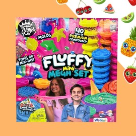 Compound Kings Ultimate Fluffy Slime 40 Pack Bulk Party Pack, Birthday & Holiday Favors, Classroom Rewards, Arts and Crafts Mega Set for Boys and Girls, Stocking Stuffer