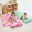 Beavtaens Toddler Nap Mat with Pillow and Minky Blanket, Large 55x35 Sleeping Bag, Washable, Lightweight, Easy to Roll, Perfect for Preschool, Daycare, Kindergarten, Travel, Boys and Girls(Hearts)