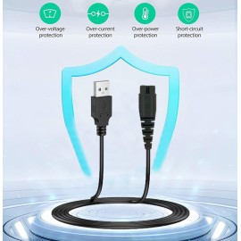 LIANSUM 5V USB Charger Cord Compatible with Hatteker Cordless Hair Trimmer RFC-588 RFC-598 RFC-692 RFC-690 RSCX-7568 RFC-696 RSCX-9598 RFC-692 RFC-696B Electric Hair Clippers Charging Power Cable 5FT