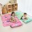Beavtaens Toddler Nap Mat with Pillow and Minky Blanket, Large 55x35 Sleeping Bag, Washable, Lightweight, Easy to Roll, Perfect for Preschool, Daycare, Kindergarten, Travel, Boys and Girls(Mermaid)