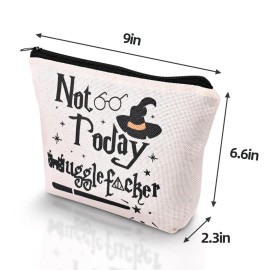 Paliboiu Magic Wizard Makeup Bag Funny Not Today Cosmetic Bag Zipper Travel Toiletry Bag Gifts for Girl Sister Women Fans Paliboiu Magic Wizard Makeup Bag Funny Not Today Cosmetic Bag Zipper Travel Toiletry Bag Gifts for Girl Sister Women Fans