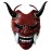 Luminda Japanese Hannya Mask - Samurai Oni Ghost Mask Resin for Cosplay Party Halloween