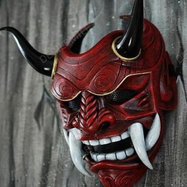 Luminda Japanese Hannya Mask - Samurai Oni Ghost Mask Resin for Cosplay Party Halloween Luminda Japanese Hannya Mask - Samurai Oni Ghost Mask Resin for Cosplay Party Halloween