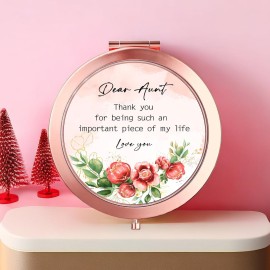 Kasuwow Aunt Gifts for Aunt Birthday, Compact Mirror, Auntie Gift Ideas Kasuwow Aunt Gifts for Aunt Birthday, Compact Mirror, Auntie Gift Ideas