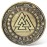 IELCJJ Viking Valknut Coin - Viking Runes Knot of The Slain Warrior Coin - Norse Mythology Protective Talisman Amulet - Viking Gifts for Men Women