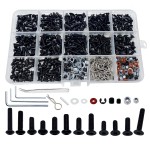 520pcs Universal RC Screw Kit Screws Assortment Set, Hardware Fasteners for Traxxas Redcat Arrma Axial RC4WD HSP HPI SCX10 Losi 1/8 1/10 1/12 1/16 Scale RC Crawler Cars Trucks