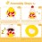 MuMyer Christmas Rubber Ducks Toys Car Ornaments Yellow Duck Car Dashboard Decorations with Mini Beanie Hat Scarf and Sunglasses for Winner Home Christmas Decor, 2 Inches(E6)