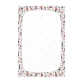 SDMKA Christmas Soldier Crib Sheets for Boys Girls - Portable Microfiber Fitted Crib Sheet for Standard Crib and Toddler Mattress, Soft & Breathable, 28x52 Inch