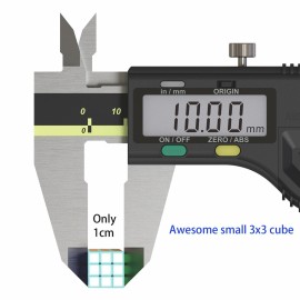 XINGLETOYS Mini Cube 3x3 - Cube Lab 1x1x1cm Smallest Cube, Smooth Magic Cube Puzzle for Kids and Adult (Pink)