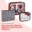 Hello Kitty Cosmetic Case Set - Girls, Boys, Teens, Adults - Officially Licensed Hello Kitty Travel Cosmetic Case 3 Piece Set (Red)