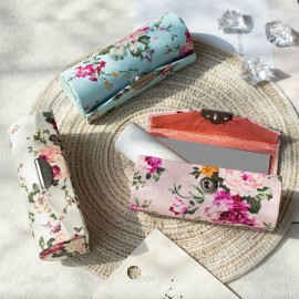 AUEAR, 4 Pack Floral Lipstick Case with Mirror for Purse Travel Holder