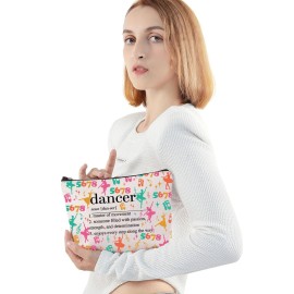 JNIAP Dancer Cosmetic Makeup Bag Dancer Definition Gifts Dance Toiletry Bag Dance Zipper Pouch Dance Lover Gift (Dancer noun)