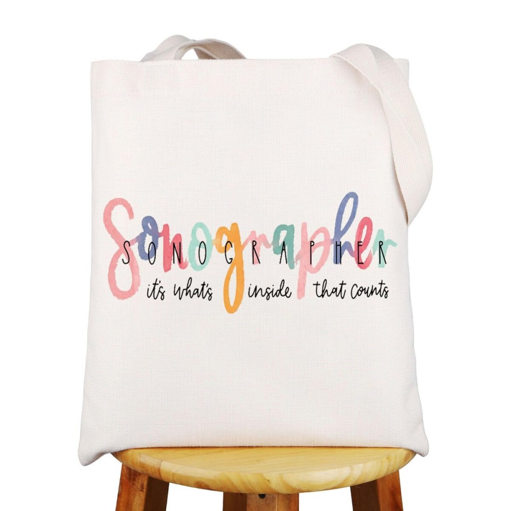 JNIAP Sonographer Makeup Bag Sonographer Gifts Ultrasound Tech Gifts Radiologist Zipper Bag Radiology Graduation Gift (Sonographer TG)