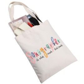 JNIAP Sonographer Makeup Bag Sonographer Gifts Ultrasound Tech Gifts Radiologist Zipper Bag Radiology Graduation Gift (Sonographer TG)