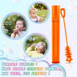 360 Pcs Mini Bubble Wands in 6 Colors, Bulk Party Favors for Kids, Themed Birthday, Christmas, New Year, Valentine, Carnival, School Classroom Prizes for Boys & Girls, Ideal Goodies Bags Stuffers