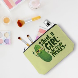 Cute Pickles Makeup Bag Pickle Gifts Cosmetic Travel Bag Pickle Accessories Decor Stuff for Vegetable Pickle Lovers Women Girls Sister Best Friend Mom Chef Funny Skincare Bag for Christmas Birthday Cute Pickles Makeup Bag Pickle Gifts Cosmetic Travel Bag Pickle Accessories Decor Stuff for Vegetable Pickle Lovers Women Girls Sister Best Friend Mom Chef Funny Skincare Bag for Christmas Birthday
